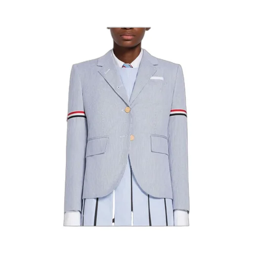 Rwb Striped Single-Breasted Tailored Blazer