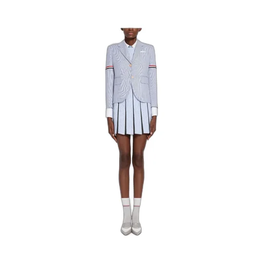 Rwb Striped Single-Breasted Tailored Blazer
