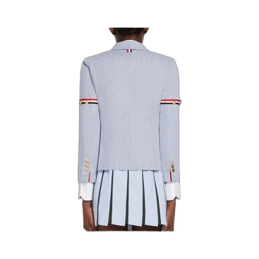 Rwb Striped Single-Breasted Tailored Blazer