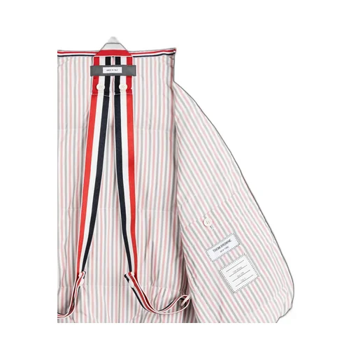 4-Bar Striped Zipped Bomber Jacket