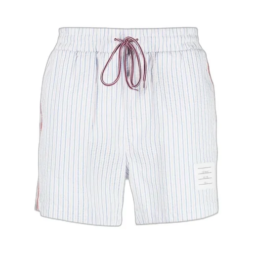 Stripe-Print Swim Shorts
