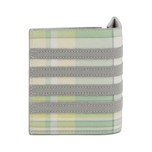 Checked Bi-Fold Wallet