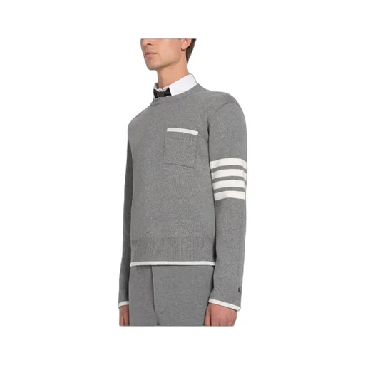 4-Bar Striped Crewneck Jumper