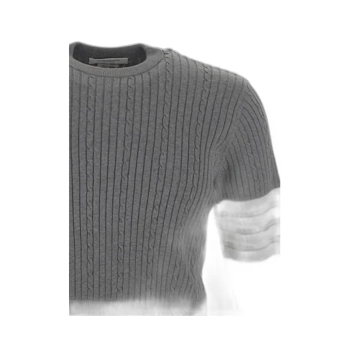4-Bar Stripe Detailed Crewneck Jumper