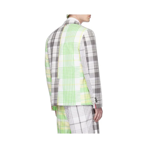 Checked Single-Breasted Blazer