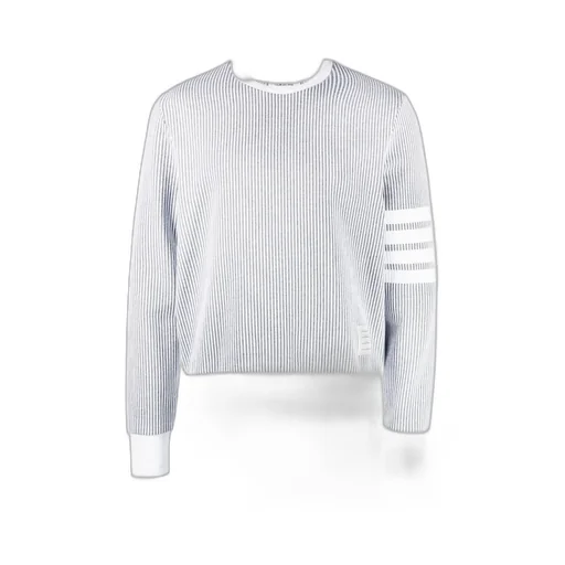 4-Bar Stripe Seersucker Sweatshirt
