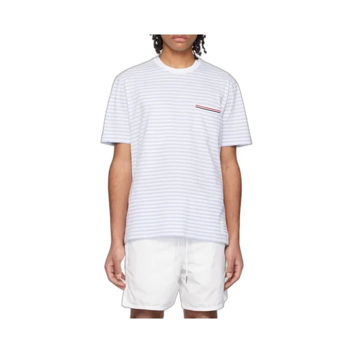 Stripe-Printed Crewneck T-Shirt