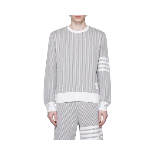 4-Bar Stripe Seersucker Sweatshirt