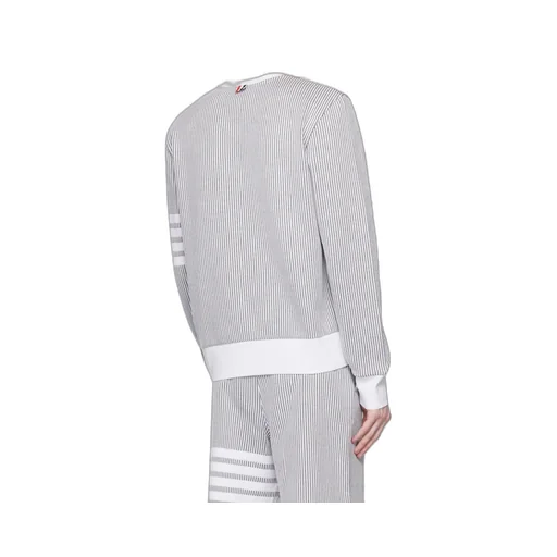 4-Bar Stripe Seersucker Sweatshirt