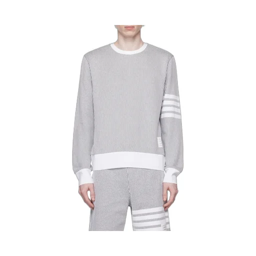4-Bar Stripe Seersucker Sweatshirt