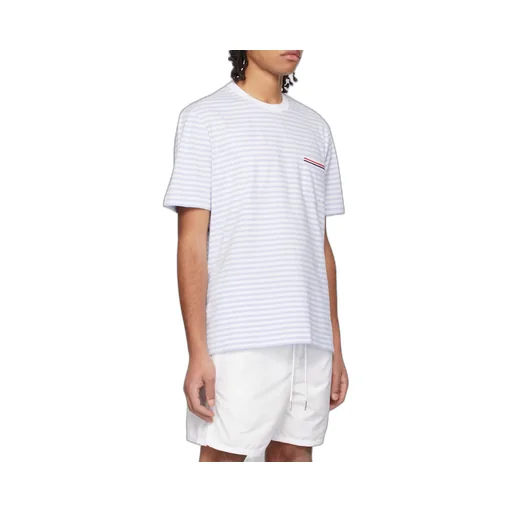 Stripe-Printed Crewneck T-Shirt