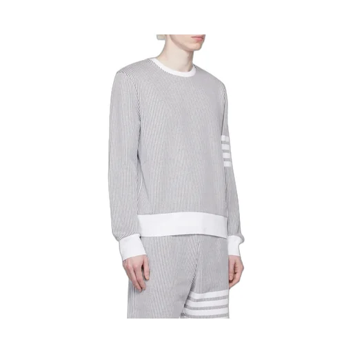 4-Bar Stripe Seersucker Sweatshirt