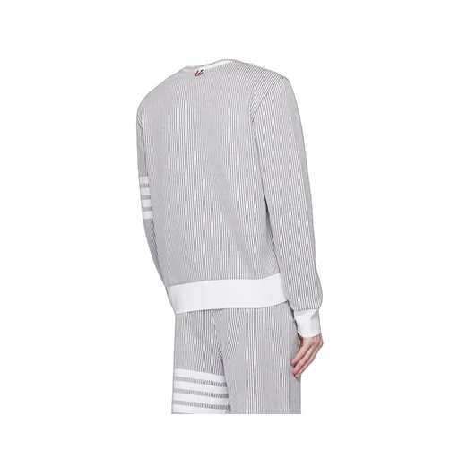 4-Bar Stripe Seersucker Sweatshirt
