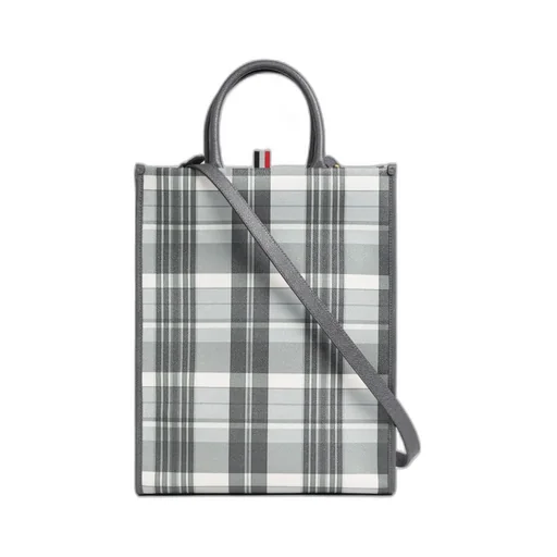 4-Bar Striped Top Handle Bag