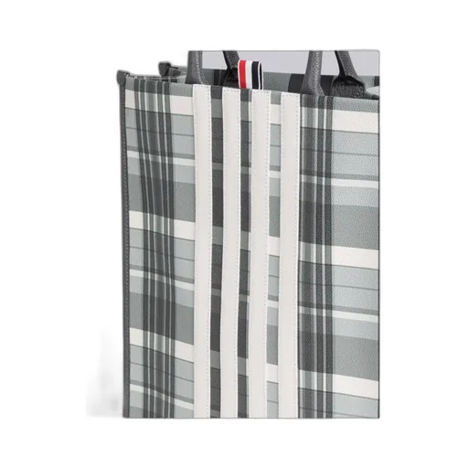 4-Bar Striped Top Handle Bag