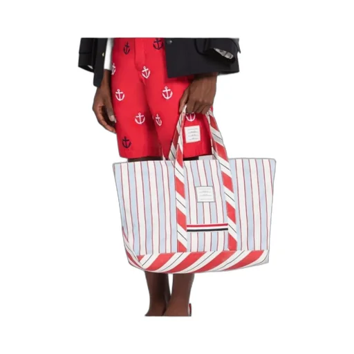 Striped Medium Tool Tote Bag