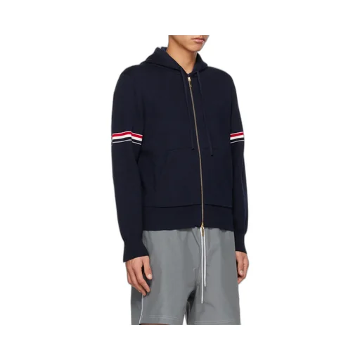 Zip-Up Drawstring Hoodie