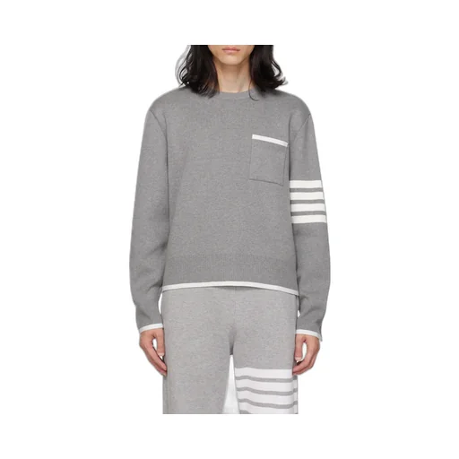 4-Bar Striped Crewneck Jumper