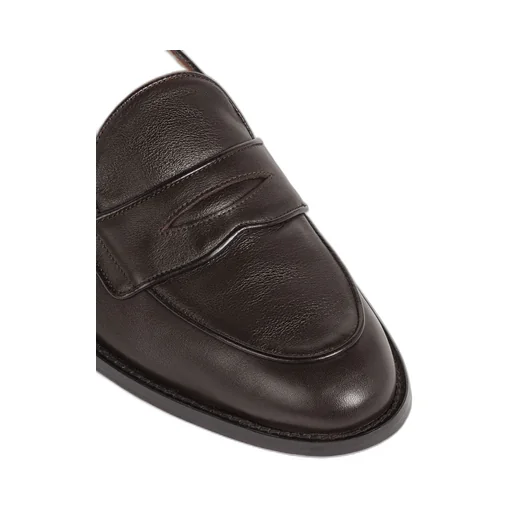 Grosgrain-Loop Trim Loafers
