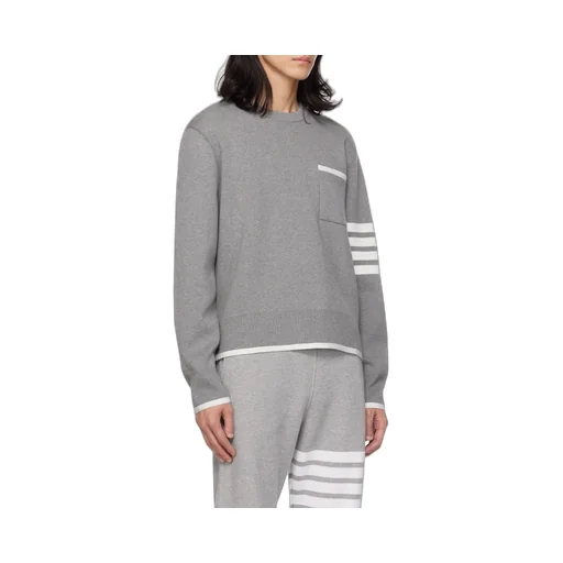 4-Bar Striped Crewneck Jumper