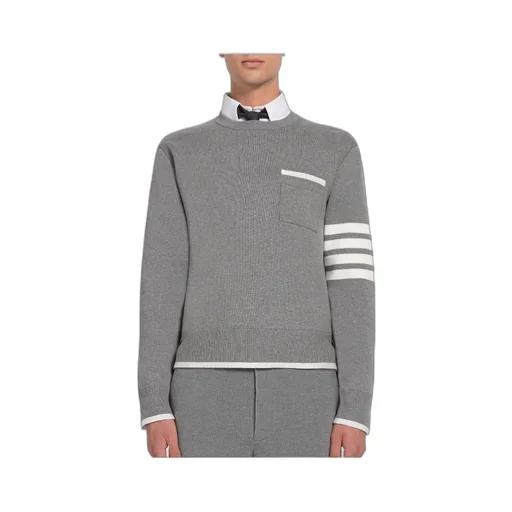 4-Bar Striped Crewneck Jumper