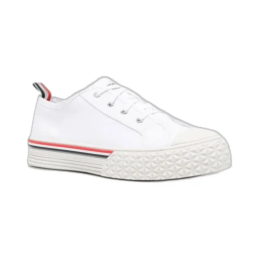 Stripe Trimmed Low-Top Sneakers