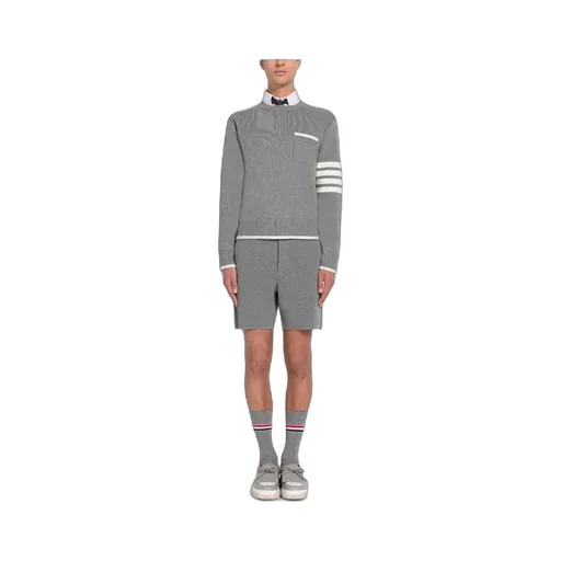 4-Bar Striped Crewneck Jumper