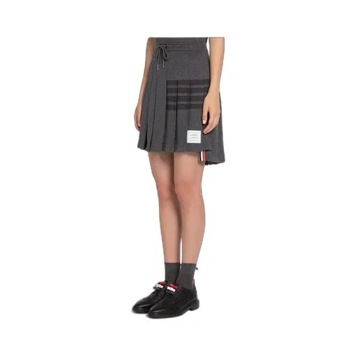 4-Bar Pleated Mini Skirt