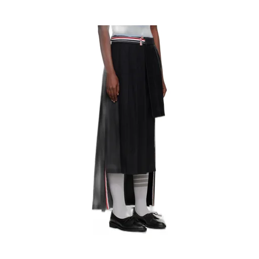 Pleated Panelled Maxi Skirt