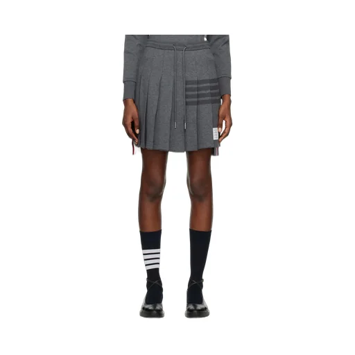 4-Bar Pleated Mini Skirt