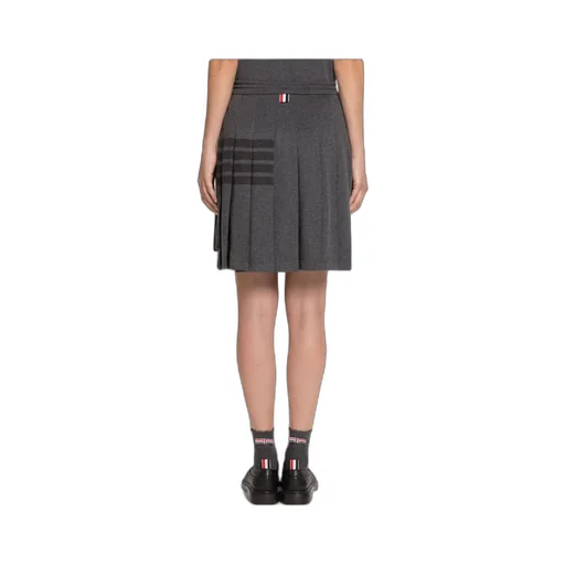 4-Bar Pleated Mini Skirt