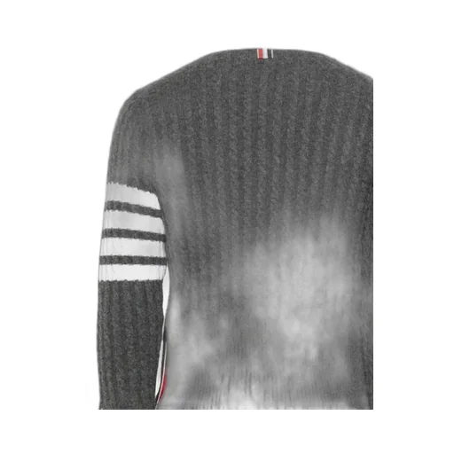 4 Bar Stripe Cable Stitch Cardigan