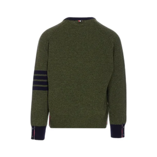 4 Bar Stripe Shetland Wool Sweater