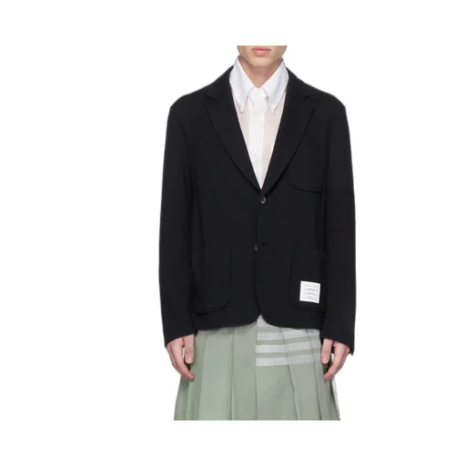 4-Bar Striped Single-Breasted Blazer