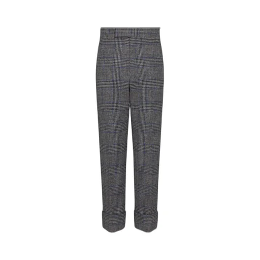 Prince Of Wales-Pattern Tweed Trousers