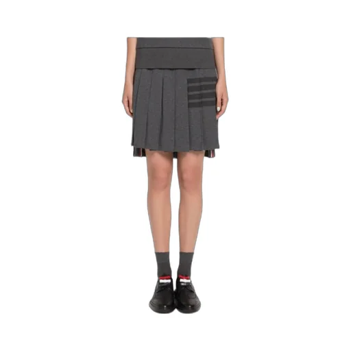 4-Bar Pleated Mini Skirt