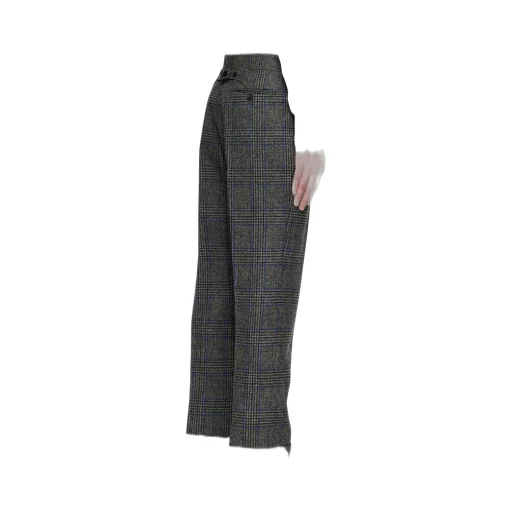 Prince Of Wales-Pattern Tweed Trousers