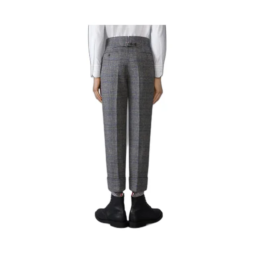 Prince Of Wales-Pattern Tweed Trousers
