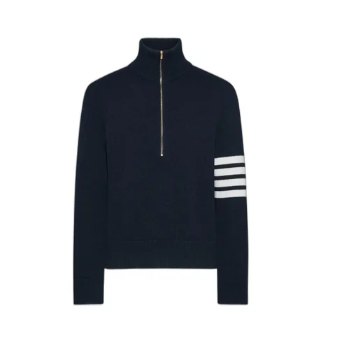 Half-Zipped Funnel Neck Jumper