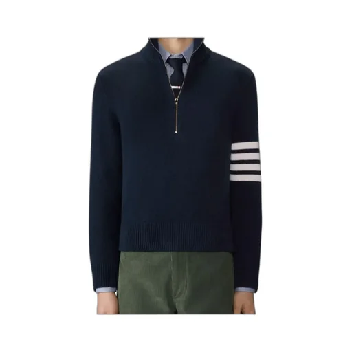 Half-Zipped Funnel Neck Jumper