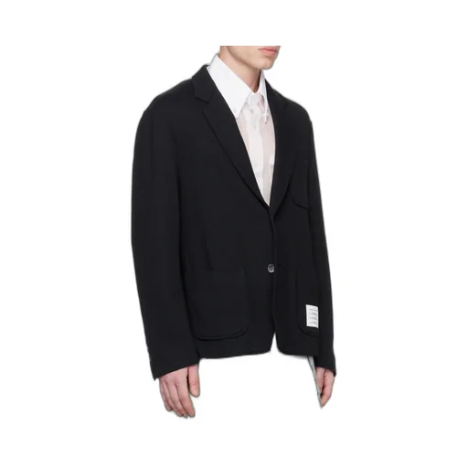 4-Bar Striped Single-Breasted Blazer