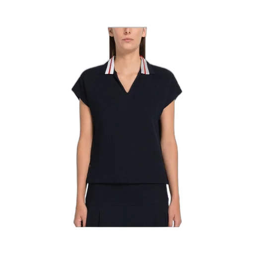 Cricket Striped Short-Sleeved Polo Shirt