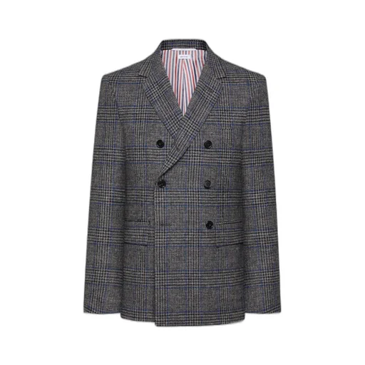 Prince Of Wales-Check Double-Breasted Blazer