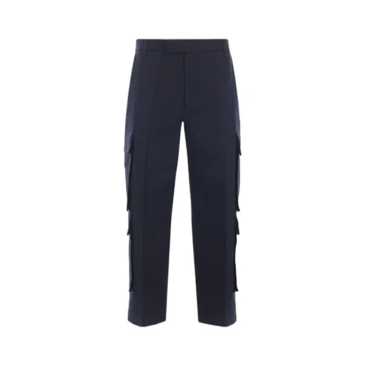 Multi-Pocket Cotton Trousers