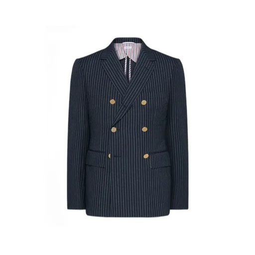 Pinstripe Wool Blazer