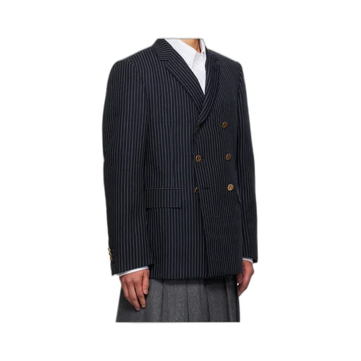 Pinstripe Wool Blazer