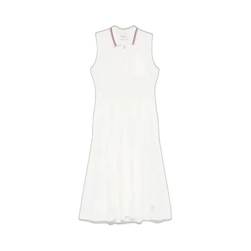Rwb-Stripe Pleated Midi Dress