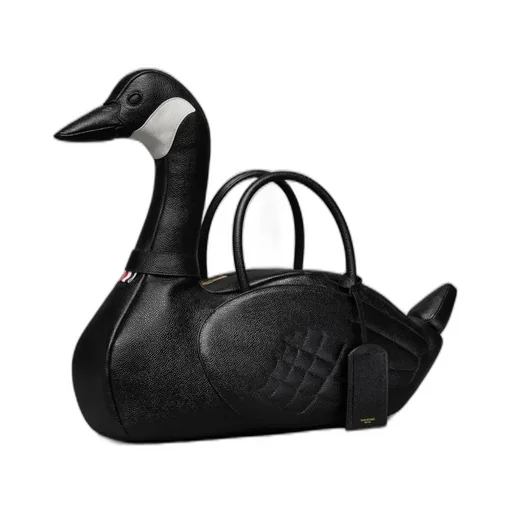 Goose-Motif Tote Bag