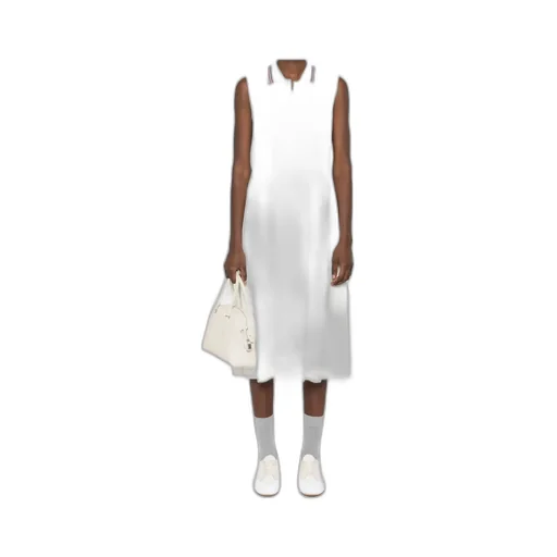 Rwb-Stripe Pleated Midi Dress