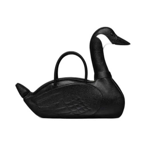 Goose-Motif Tote Bag